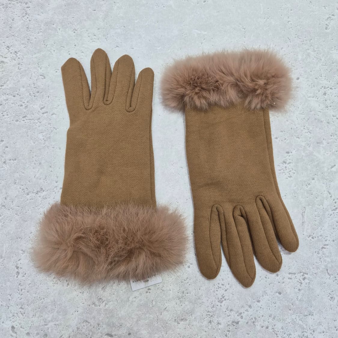 토끼털 면 베이지 겨울 방한 여성 장갑 상품이미지5