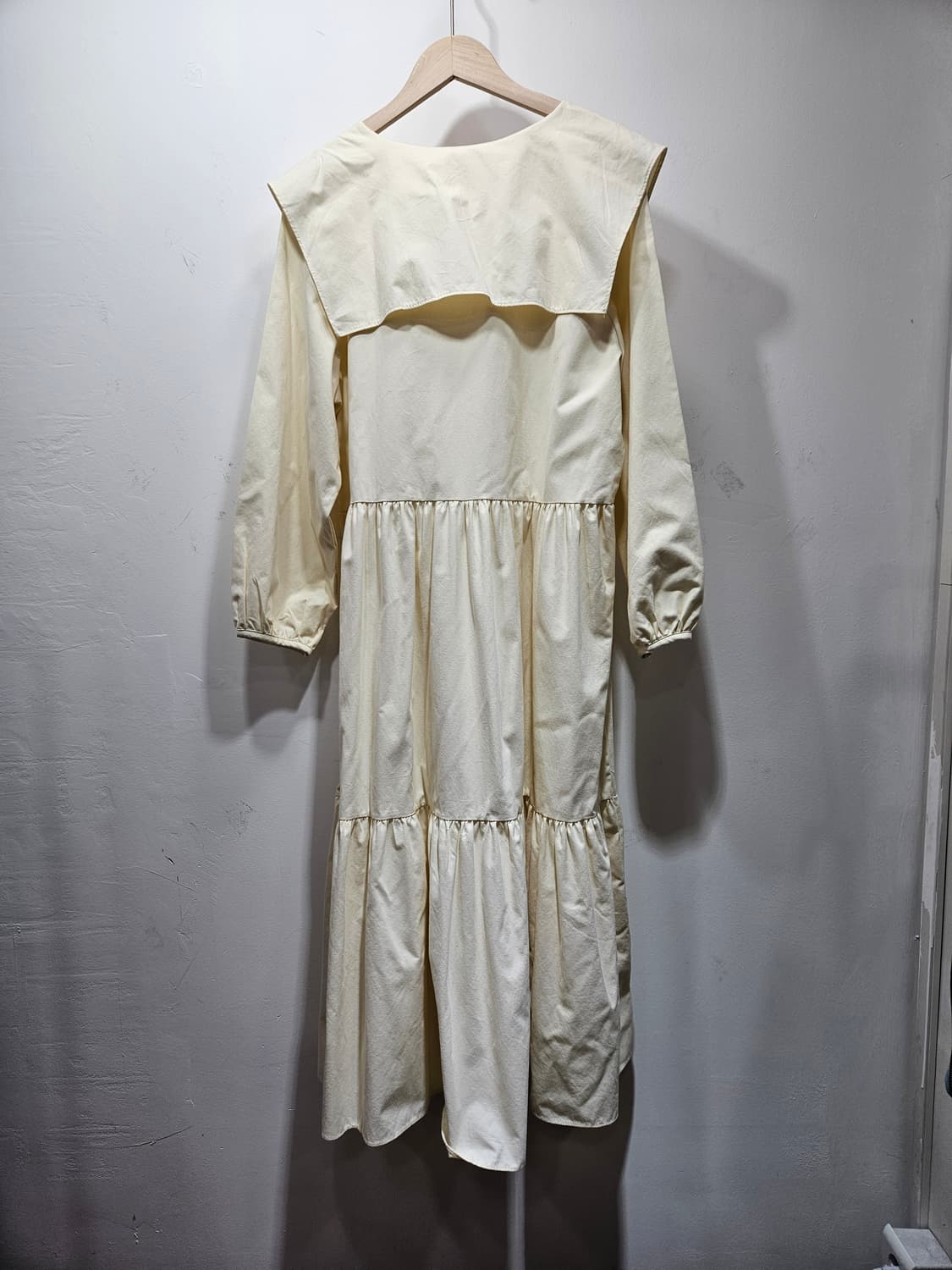 테일러 카라 롱 원피스 아이보리 [새상품] 상품이미지5