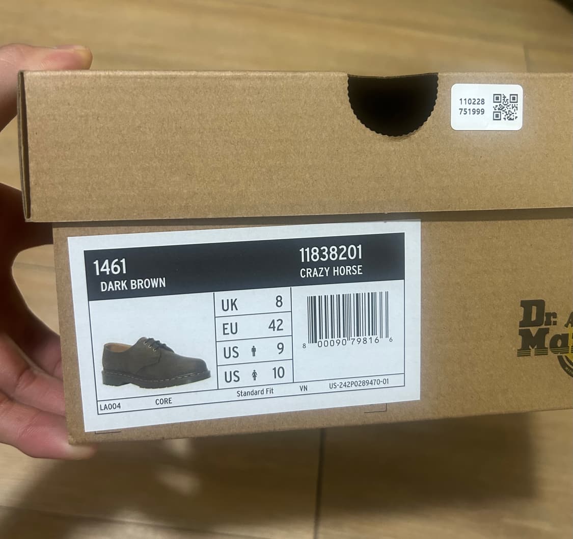 270) 닥터마틴 크레이지 홀스 다크 브라운 상품이미지5