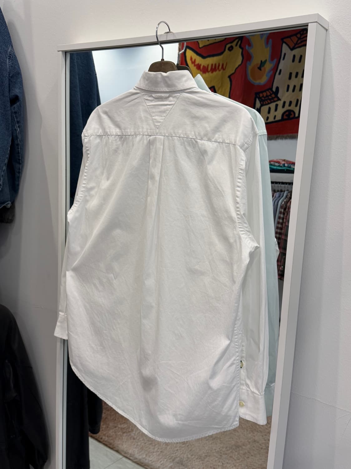 90s Tommy Hilfiger 타미힐피거 화이트 코튼 셔츠 상품이미지6