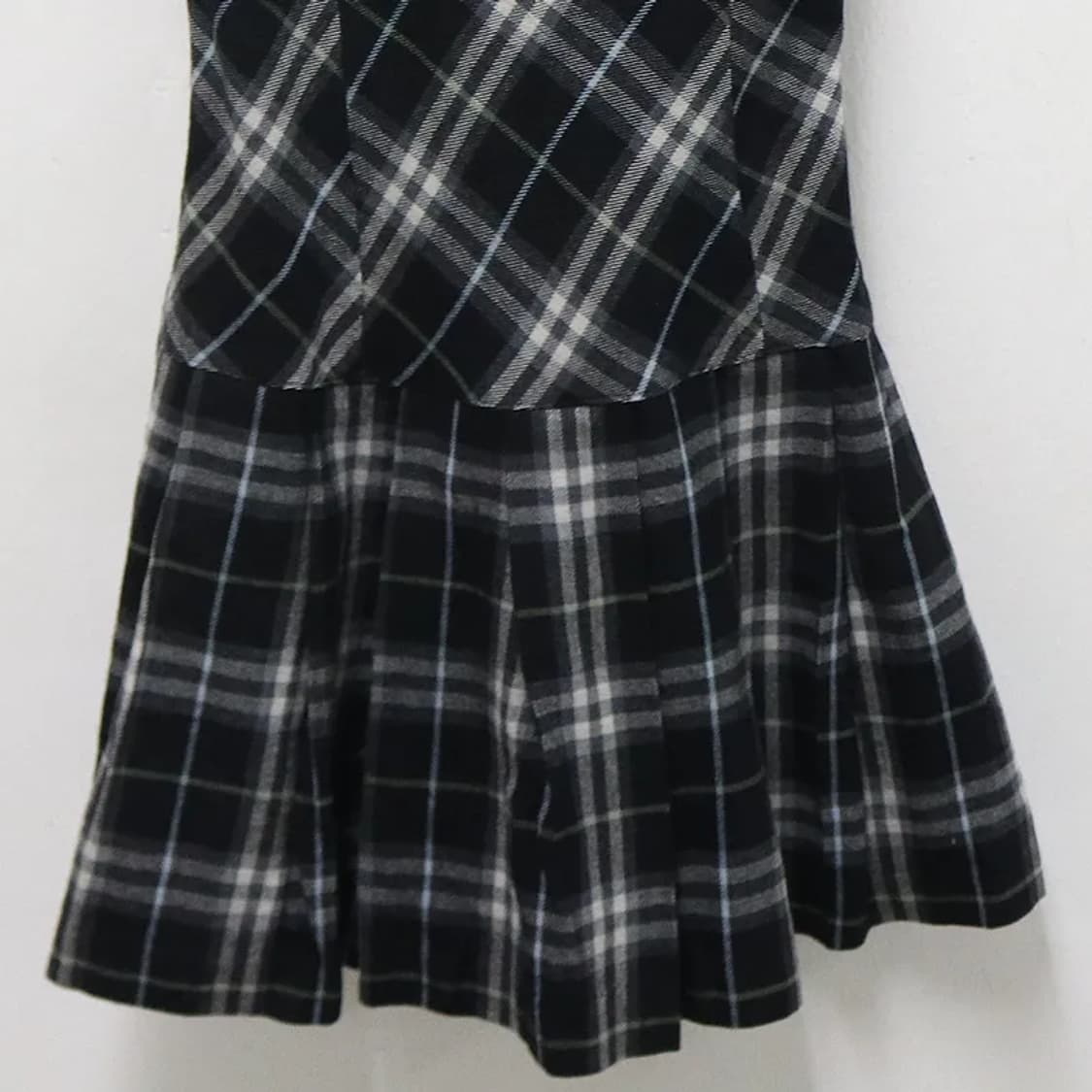 버버리 블루라벨 체크 울 혼방 원피스 60130 상품이미지4