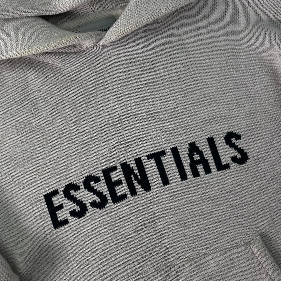 105 피오갓 에센셜 빅로고 니트 후드티 상품이미지2