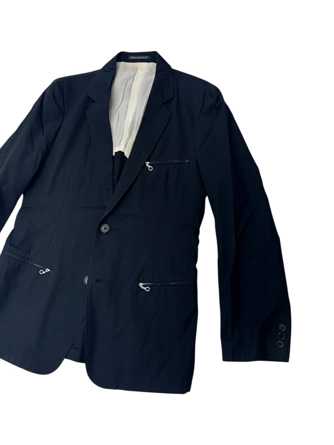 요지야마모토 지퍼 디테일 블레이저 상품이미지2