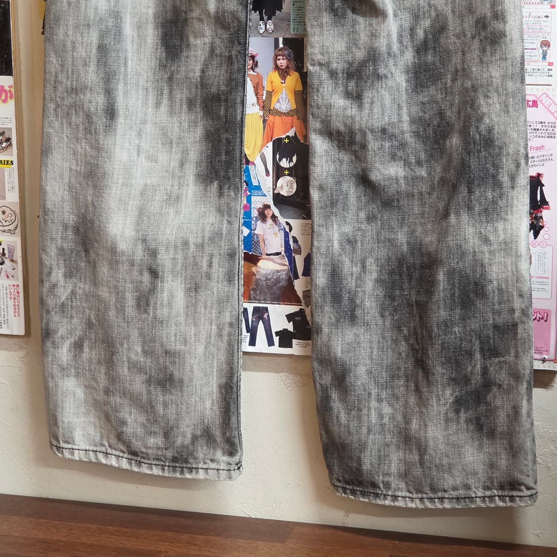 빈티지 펑크 타이다이 워싱 스터드 팬츠 상품이미지8