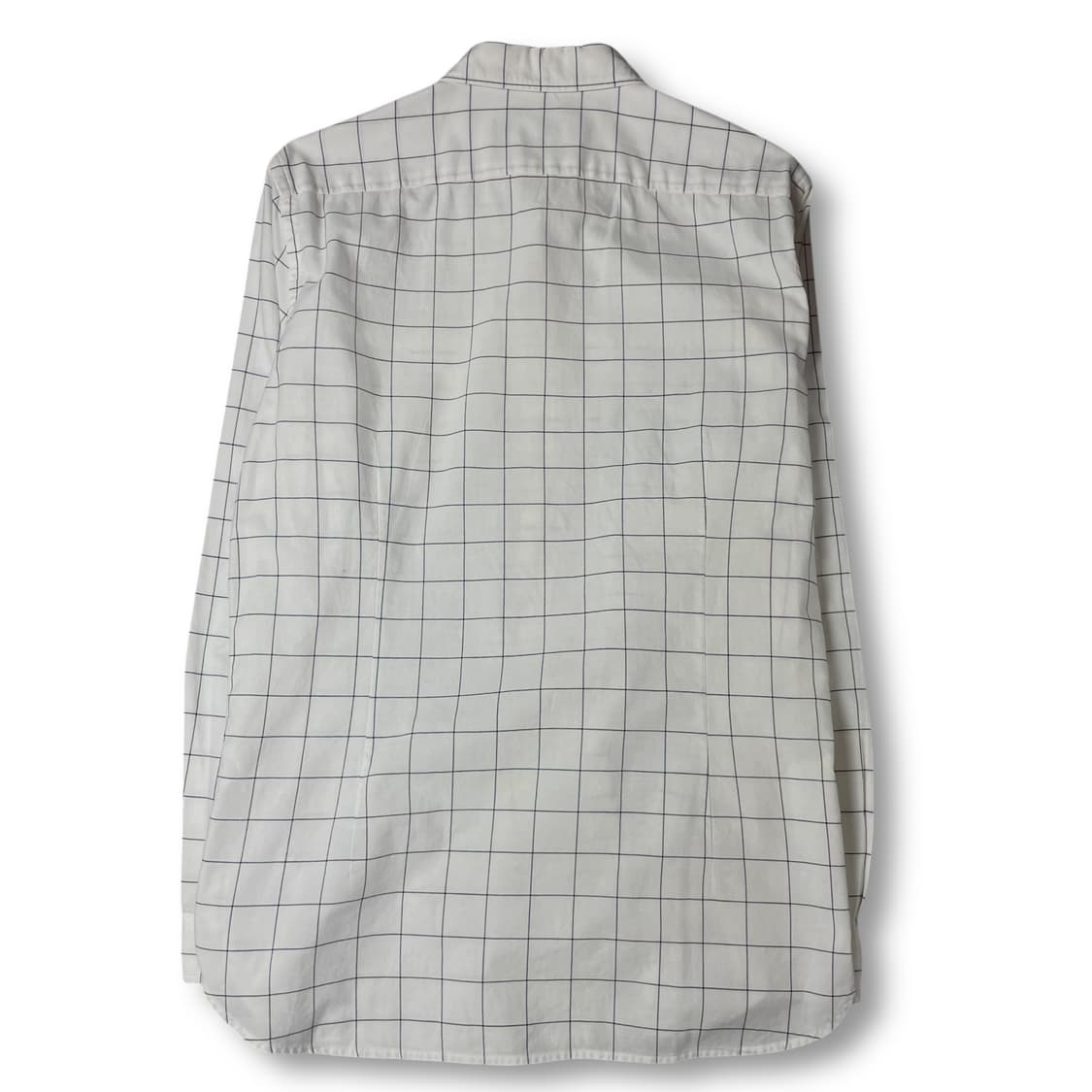 라코스테 화이트 깅엄체크 슬림핏 원포켓 긴팔 셔츠 상품이미지3