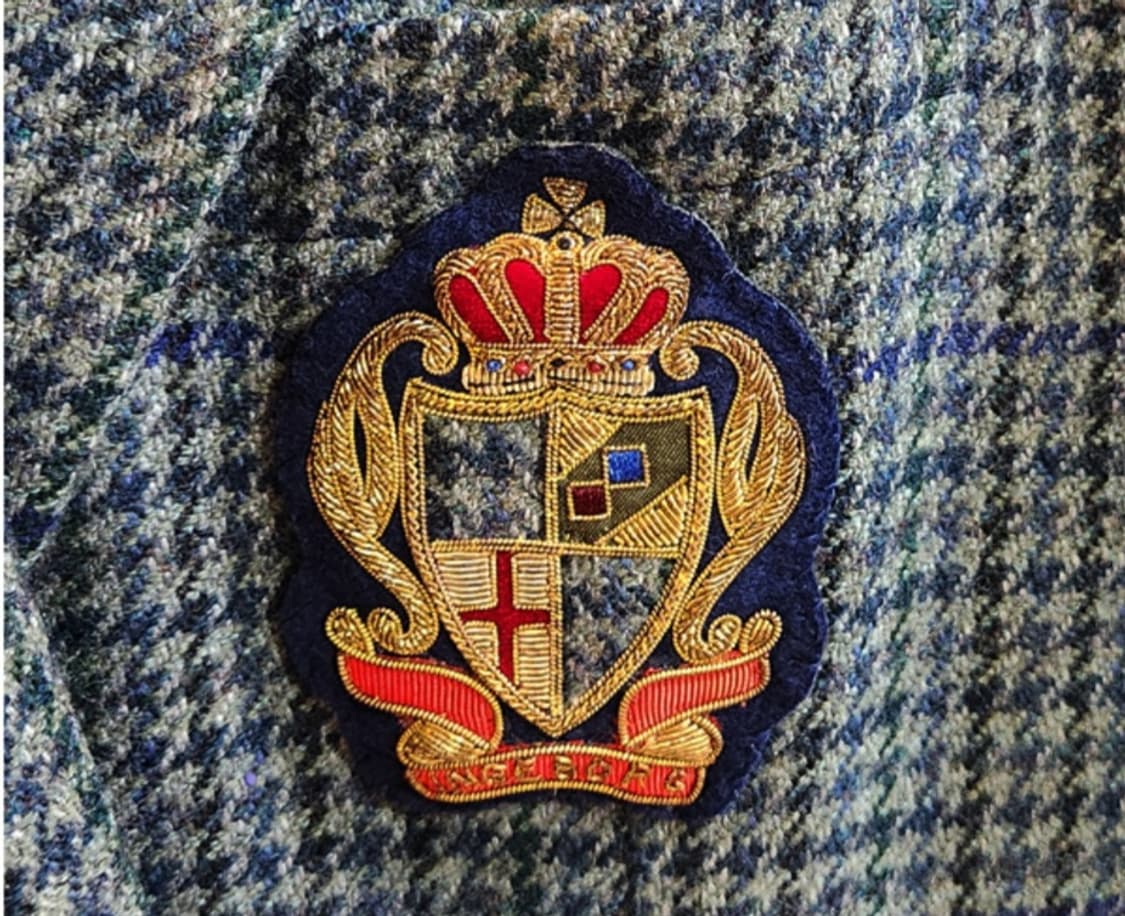 잉게보르그 by 핑크하우스 와펜 체크 더블 버튼 빈티지 자켓 상품이미지3