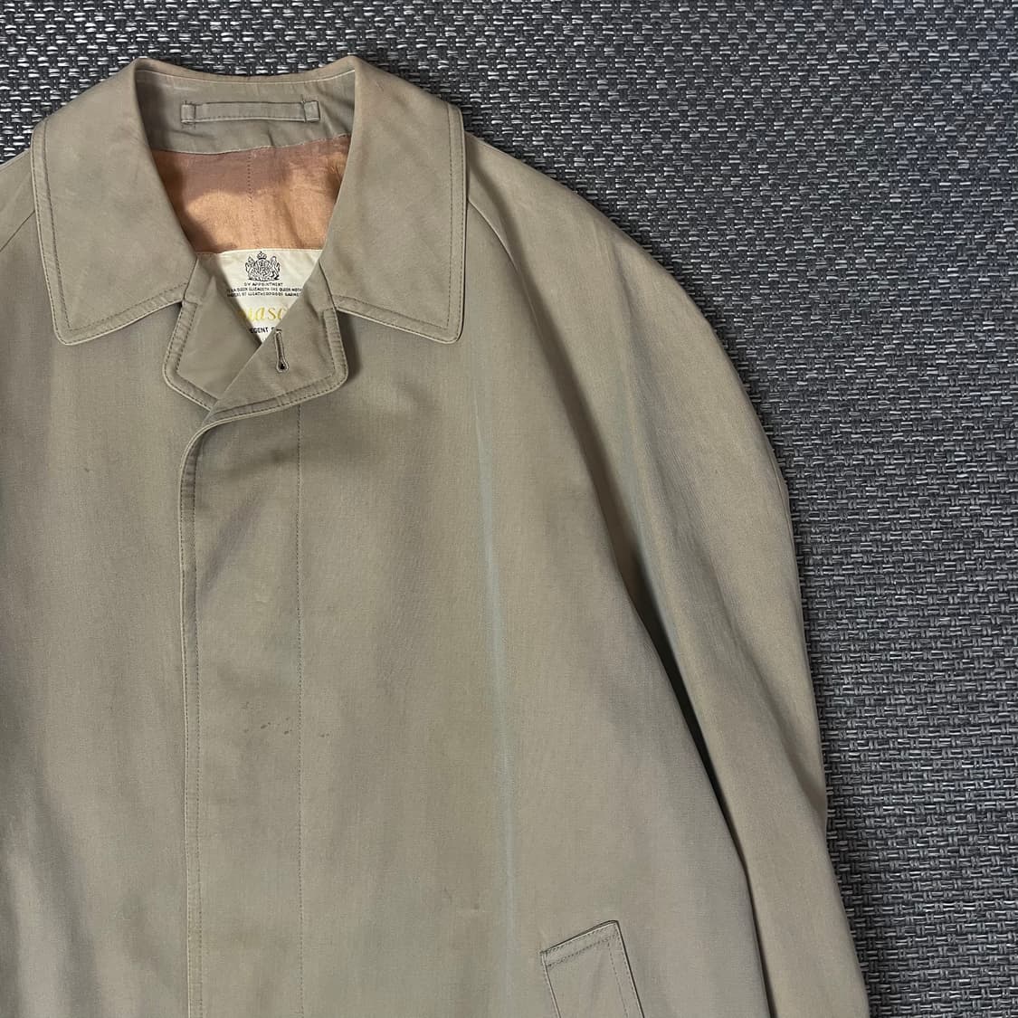 Aquascutum 베이지 코튼 트렌치 코트 상품이미지3