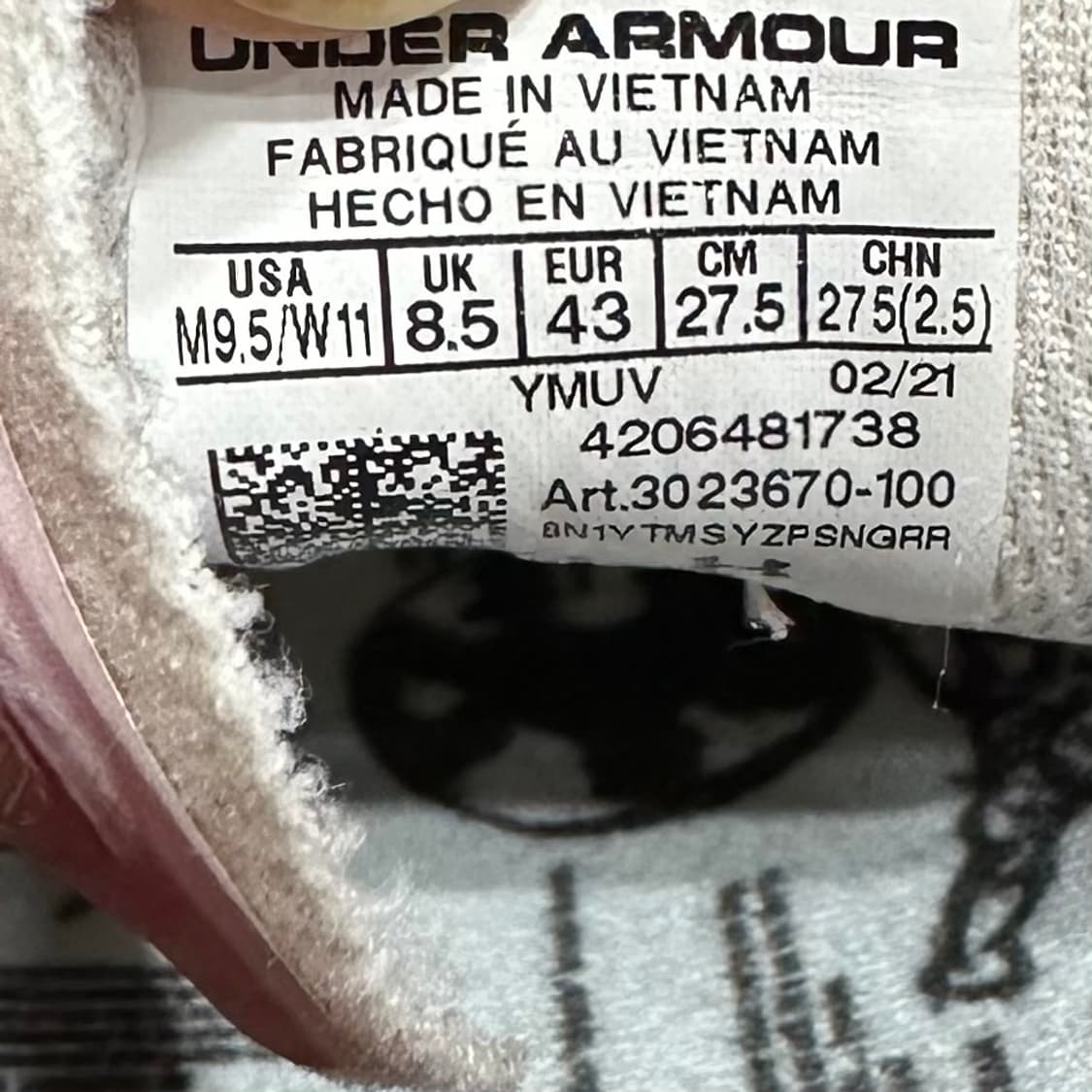 275) 언더아머 운동화 남성 남자 UA HOVR 인피니트 서밋 2 상품이미지9