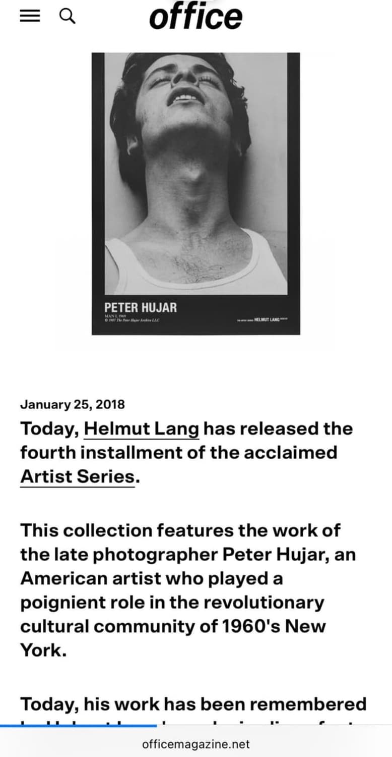 헬무트랭 피터 휴아르 롱슬리브 상품이미지4