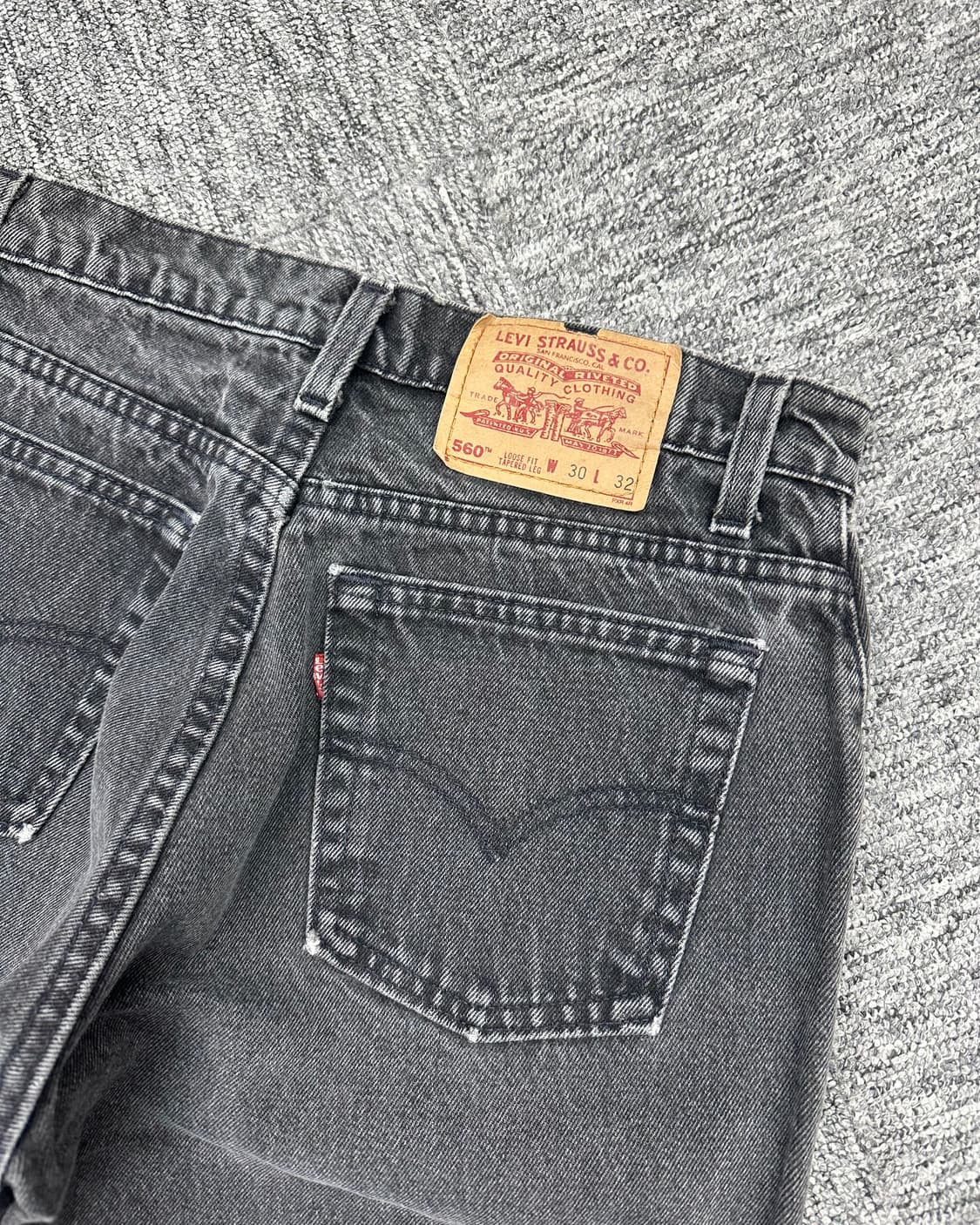 (허단38)90'S 리바이스 USA 560 흑청-M1867 상품이미지7