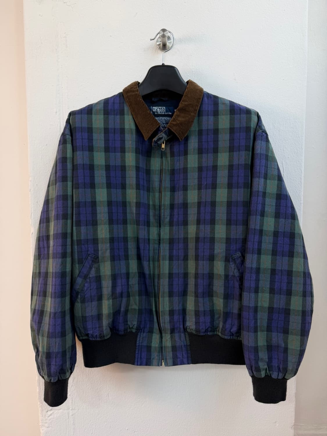80s 폴로 랄프로렌 블랙와치 타탄 봄버 자켓  상품이미지2