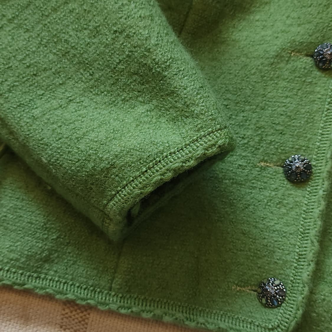 90s 울 트위드 자켓 프렌치 울 자켓 오스트리아 티롤자켓 빈티지 46 상품이미지8