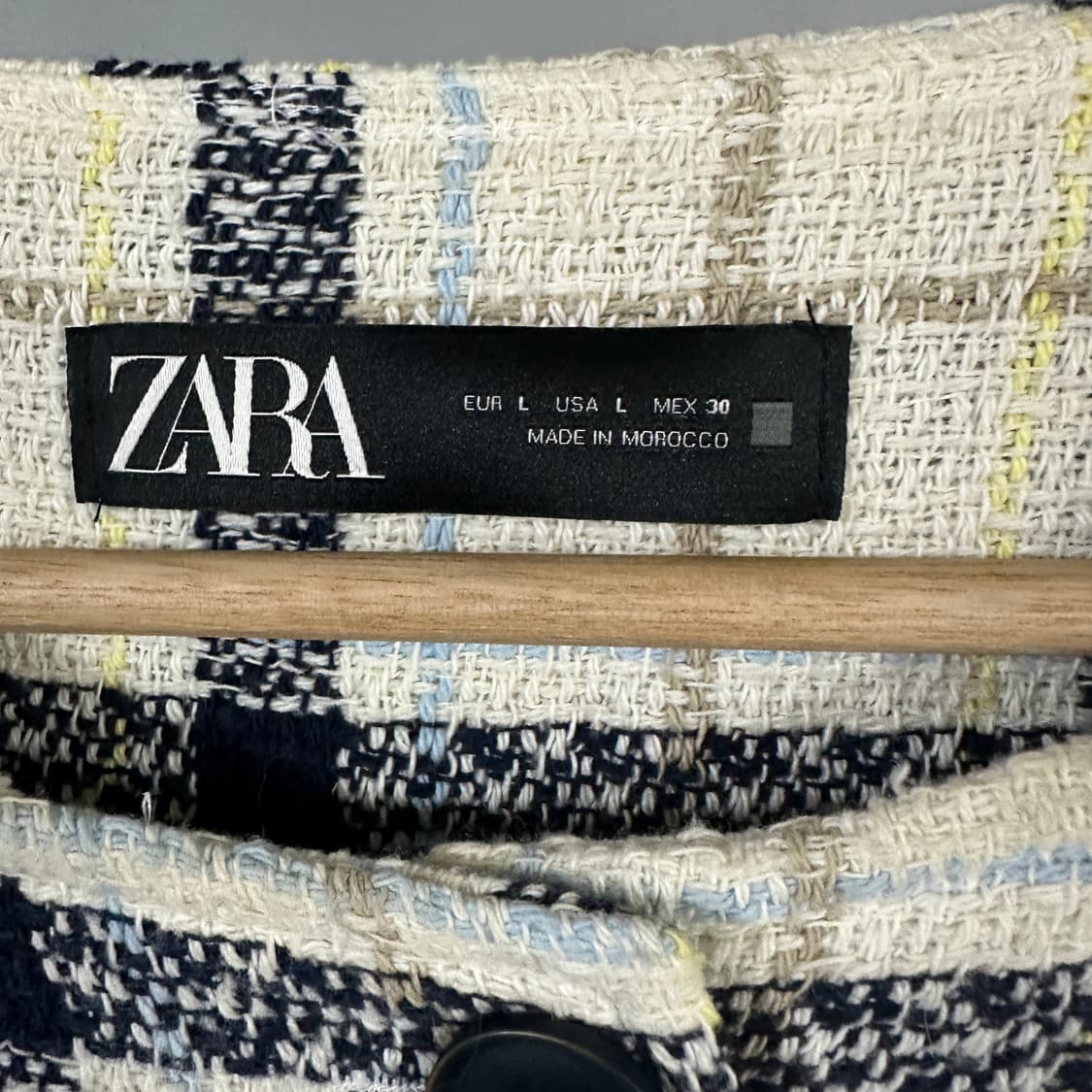 자라 여성 코튼 혼방 트위드 자켓 상품이미지3