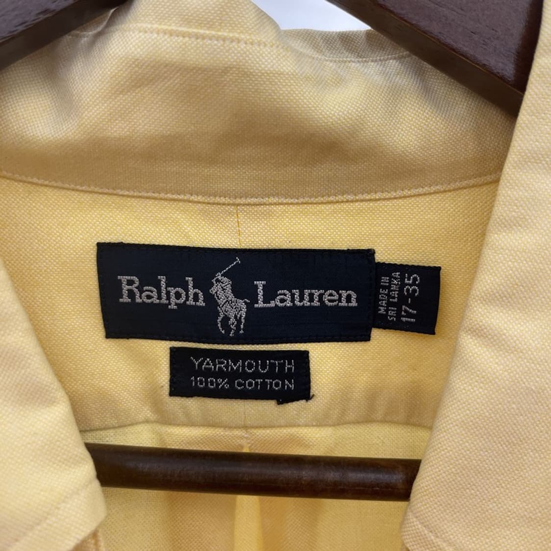 폴로 랄프로렌 빈티지 레트로 빅사이즈 연노랑 셔츠 115 C11064 상품이미지5