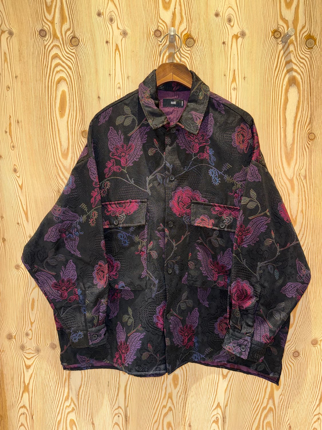 하레 플라워 자카드 셔츠 자켓 상품이미지1