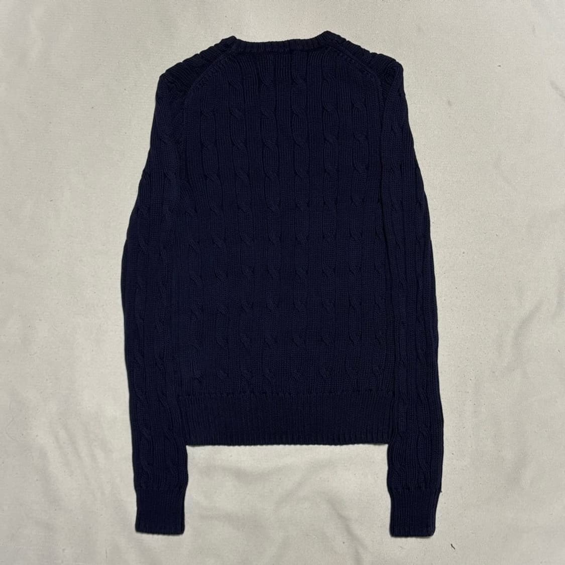 M 폴로랄프로렌 여성용 네이비 케이블 니트 상품이미지3