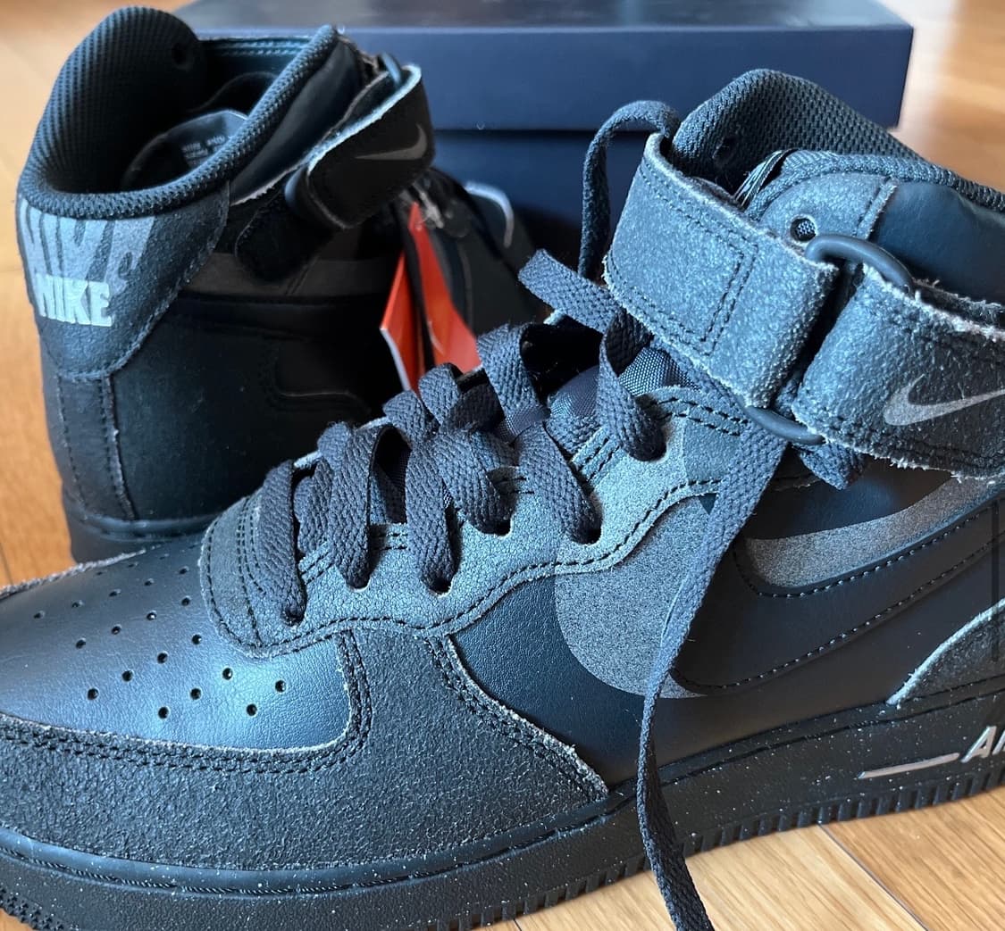 (275)(새제품)나이키 스니커즈 에어포스 1 할로윈 블랙 올검포스 상품이미지2