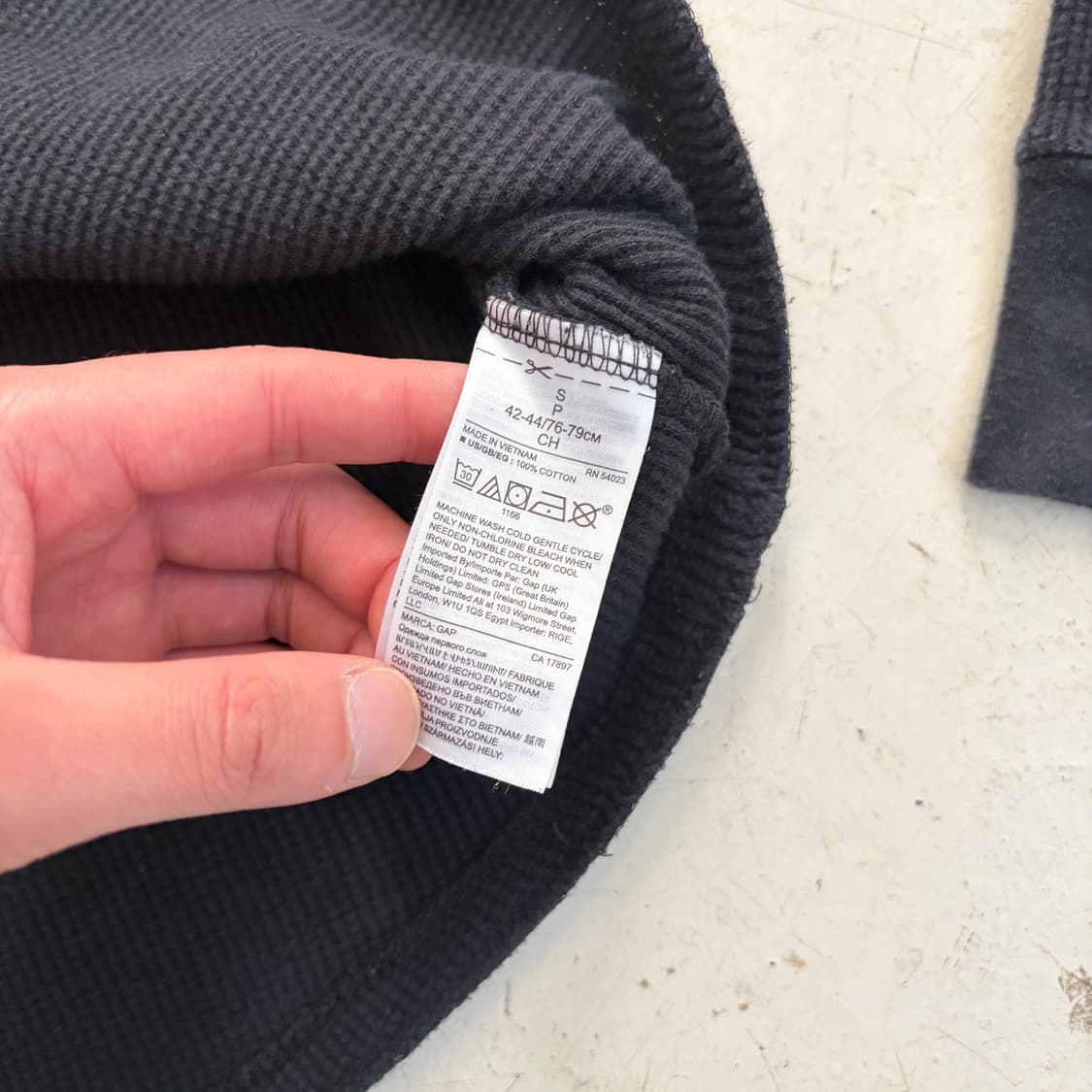 GAP 갭 빈티지 와플 롱슬리브 S 상품이미지6