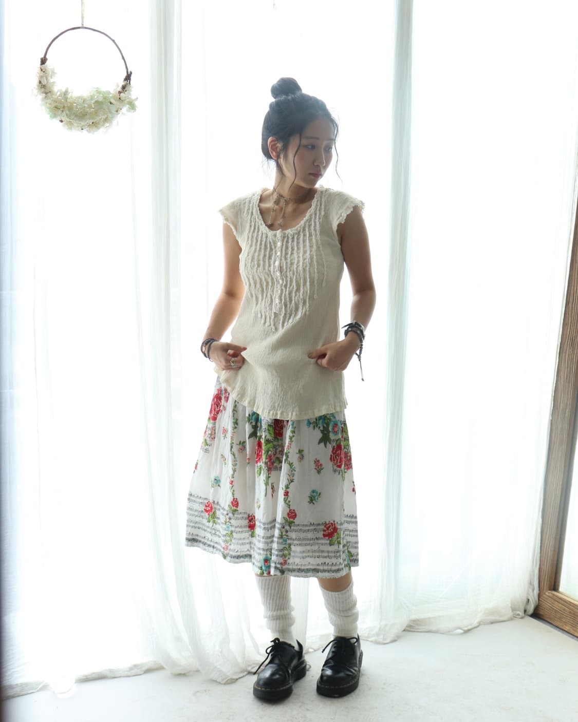 [Tsumori Chisato] Crinkle Pintuck Blouse 상품이미지7