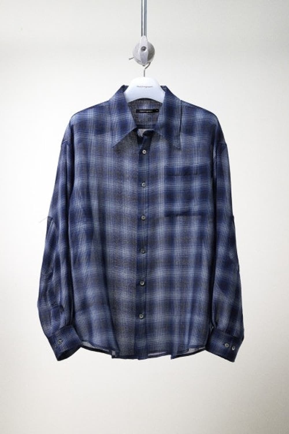 archive shirt v2 wool check blue m 상품이미지1