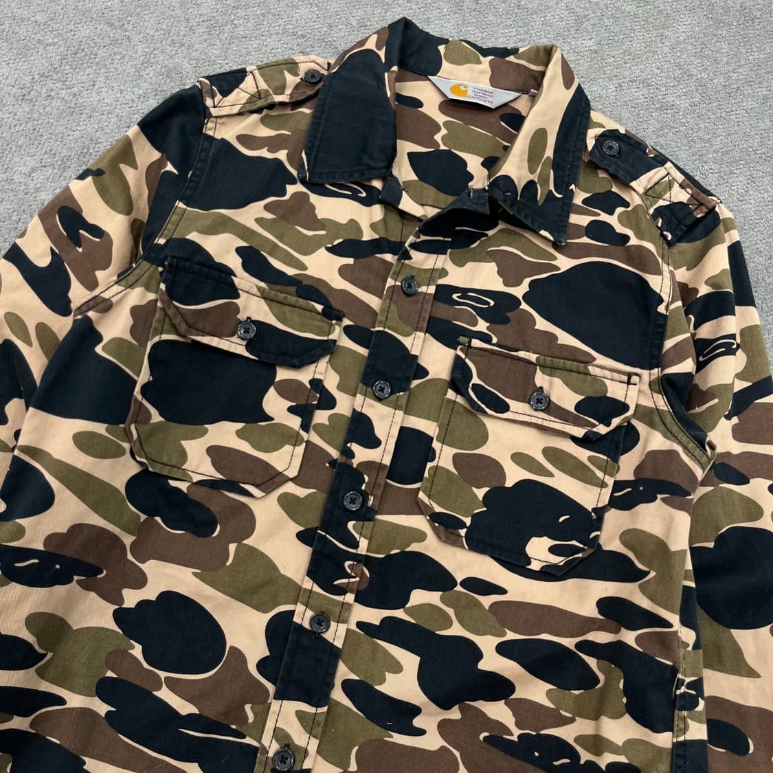 S 칼하트 카모플라쥬 셔츠 상품이미지2