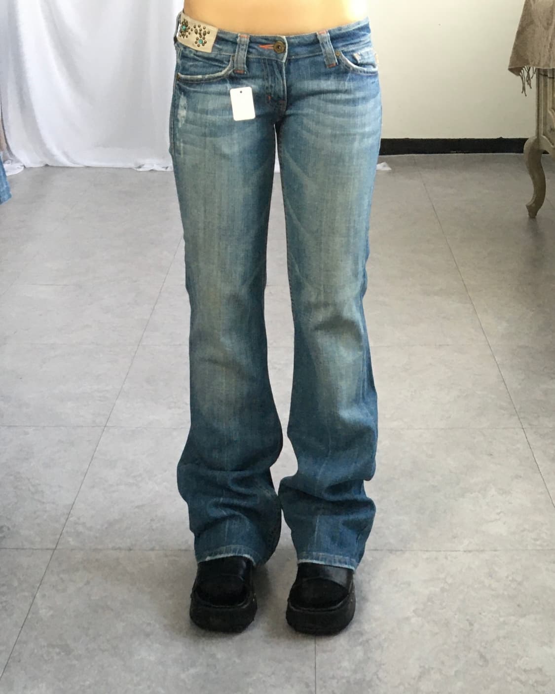 Western mood concho point denim pants 상품이미지10