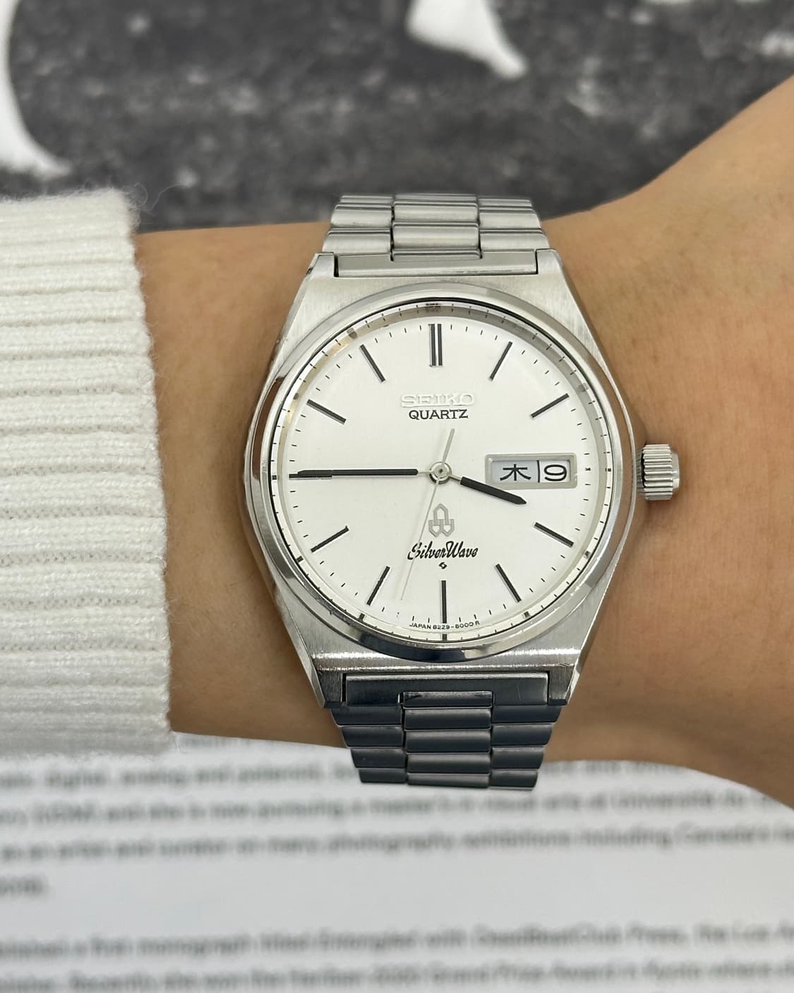 세이코 실버웨이브 라운드 쿼츠 시계 상품이미지9
