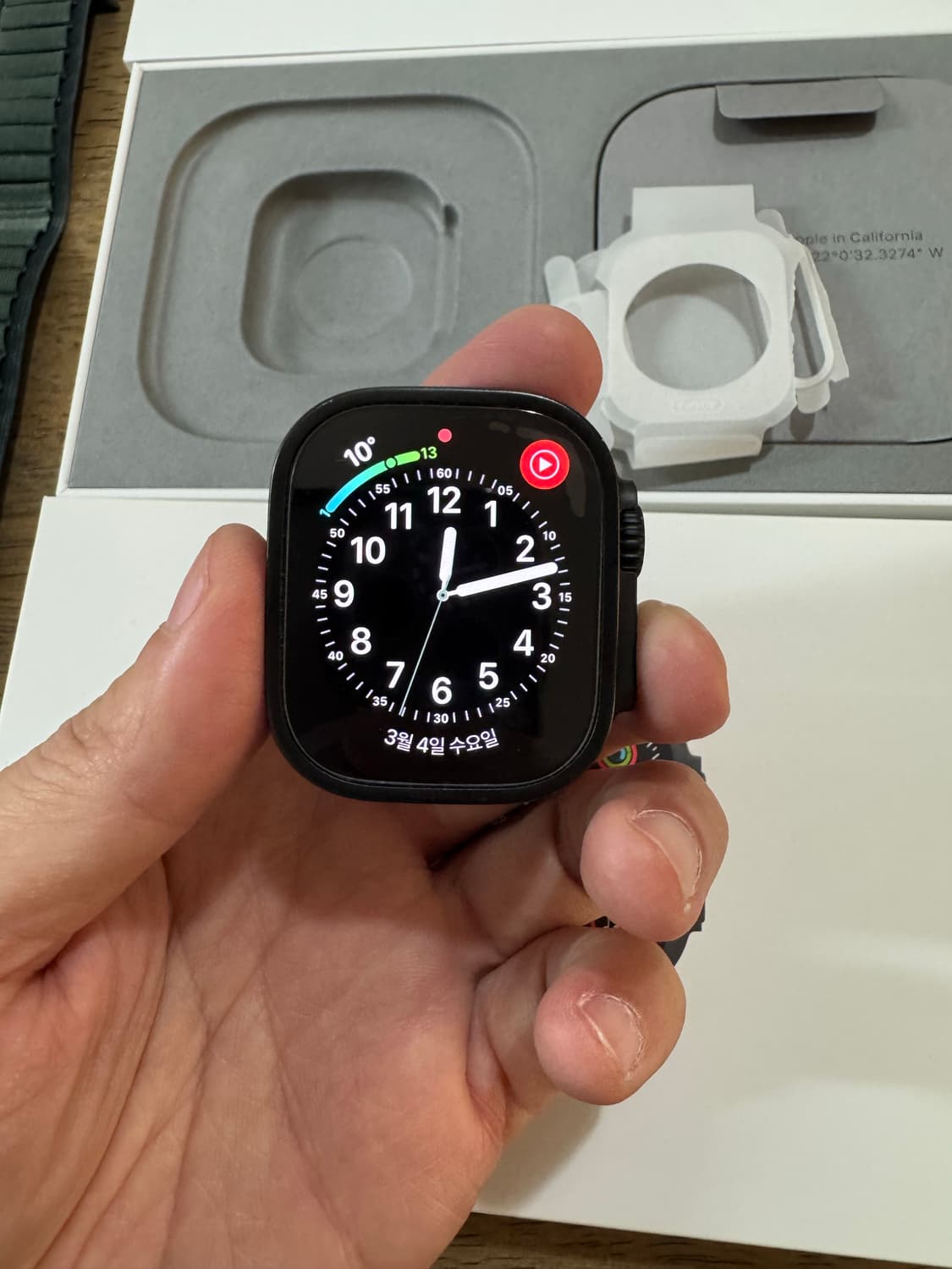 애플워치 울트라2 49mm 티타늄 블랙 케이스 풀박스 상품이미지2