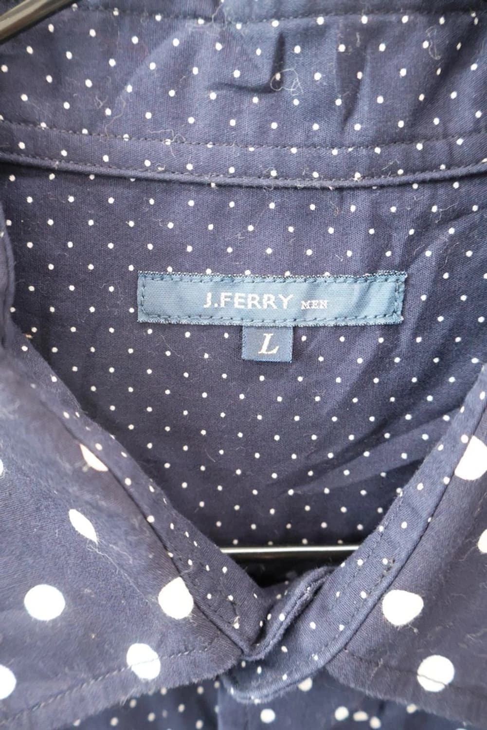 J.FERRY MEN Navy Dot Shirt 상품이미지6