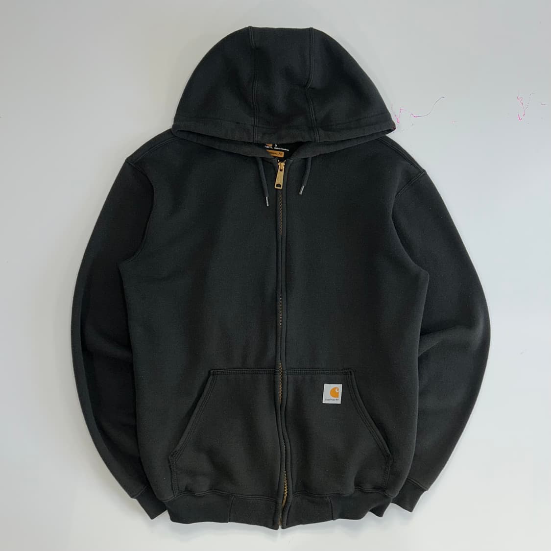 Carhartt 칼하트 오리지날 핏 블랙 후드집업 상품이미지3