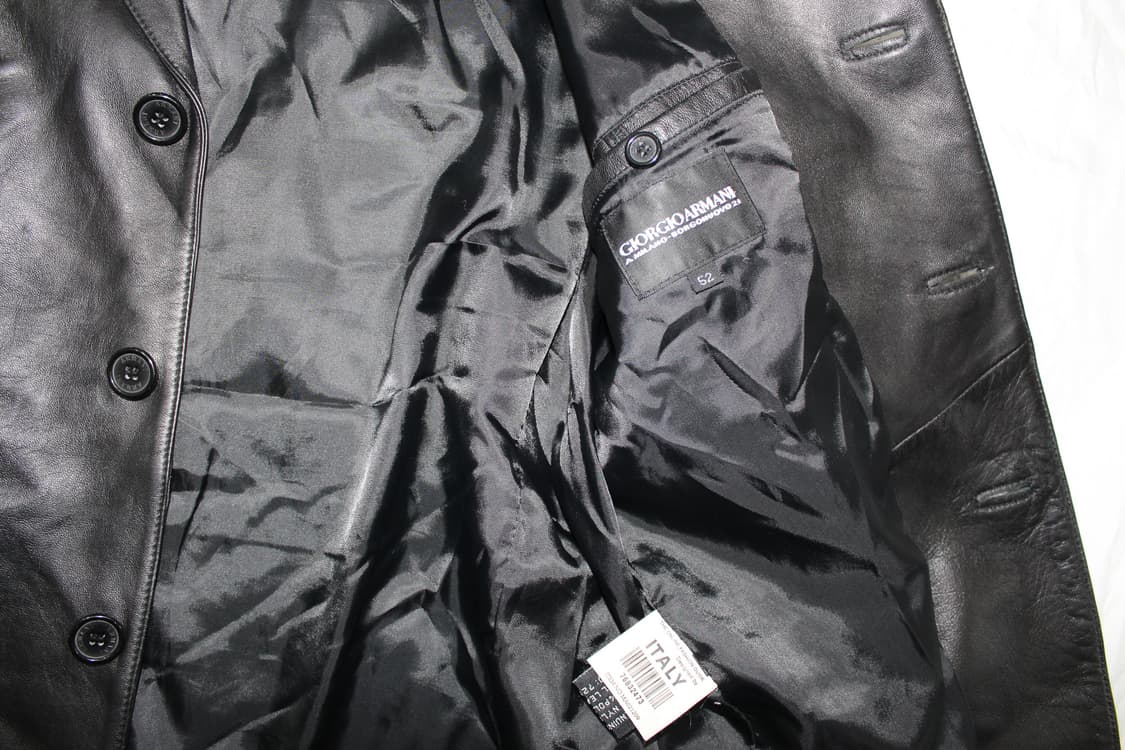 Giorgio Armani Lambskin Leather Blazer 상품이미지4