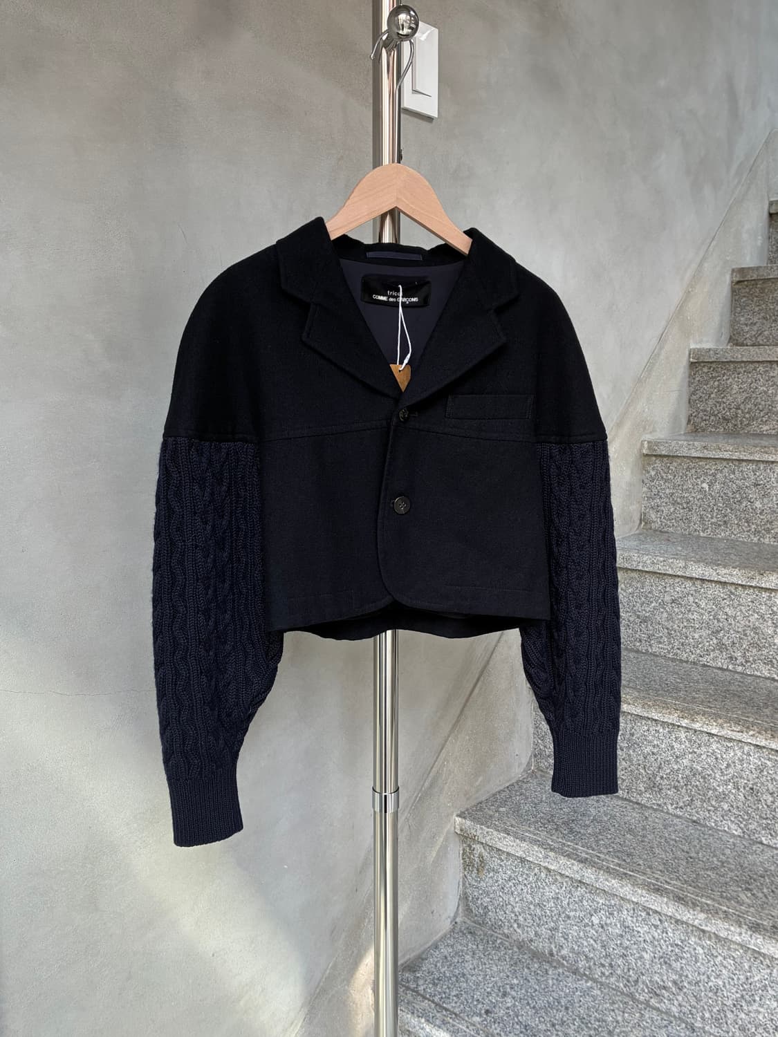 꼼데가르송 트리콧 니트 자켓 상품이미지1