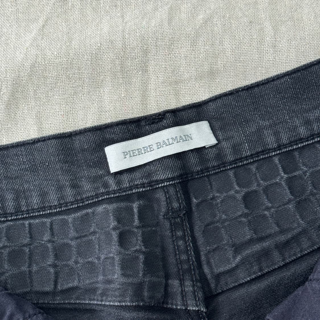 피에르발망 흑청 바이커 팬츠 31 상품이미지5