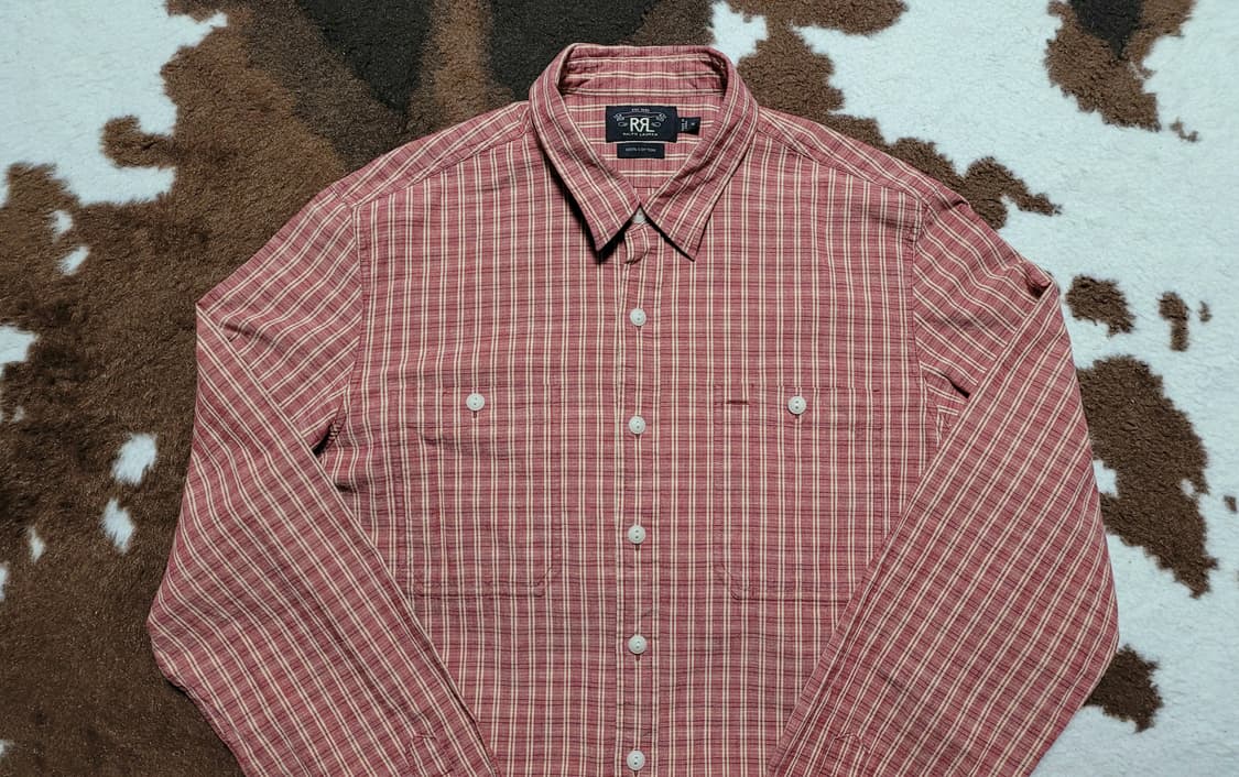 RRL 남성용 체크 남방(XL) 상품이미지3