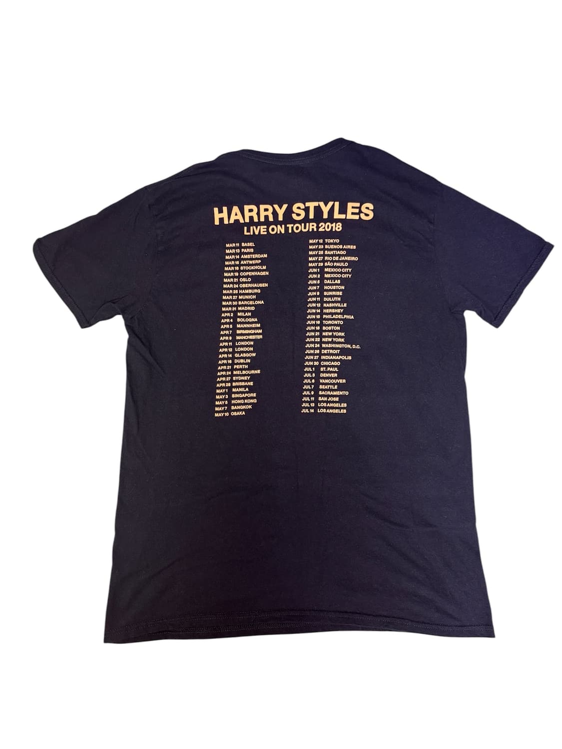 빈티지 해리 스타일스 HARRYL STYLES 2018투어 티셔츠 L 상품이미지4