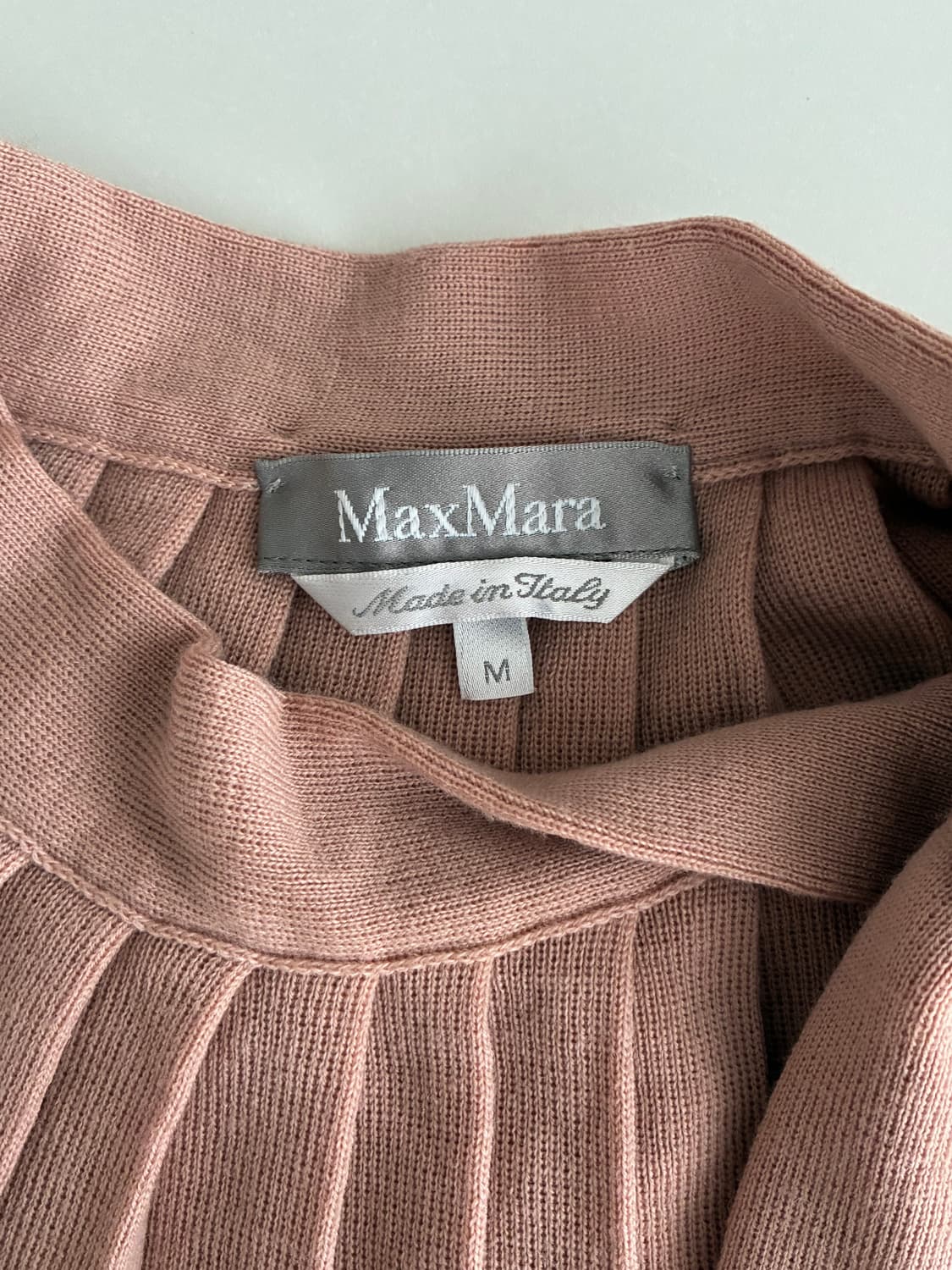 95) 막스마라 MAX MARA 핀턱 하프 니트 핑크 상품이미지4