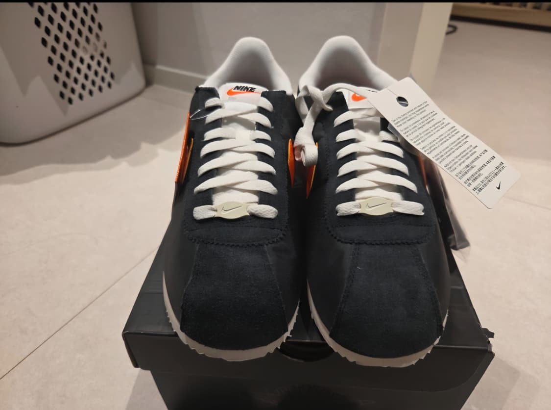 새상품_나이키 코르테즈 TXT 블랙/오렌지 275 상품이미지1