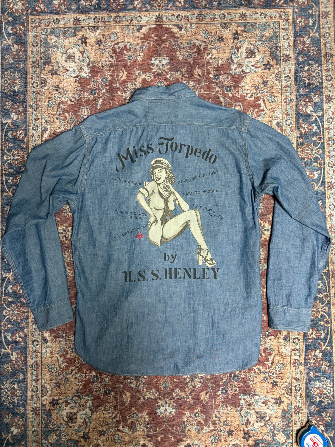 토이즈 맥코이 마릴린 먼로 샴브레이 셔츠 상품이미지2