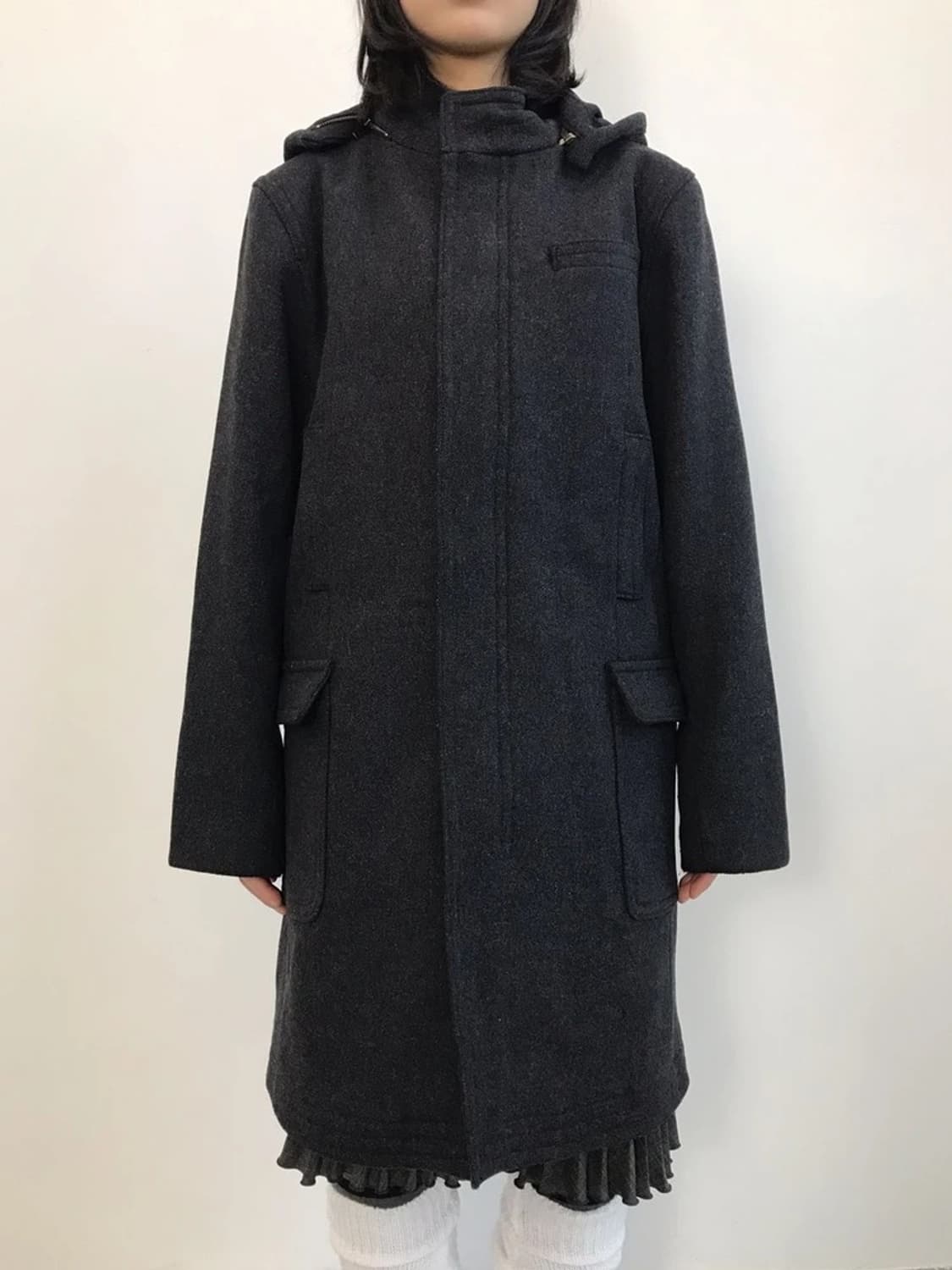 GAP Wool Blend Hooded Coat 상품이미지2
