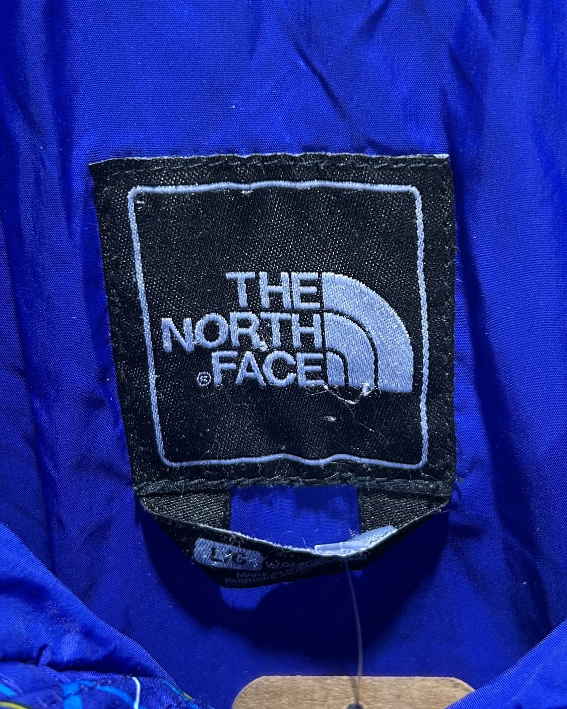 L 노스페이스 화이트라벨 블루 체크패턴 경량 패딩 상품이미지5