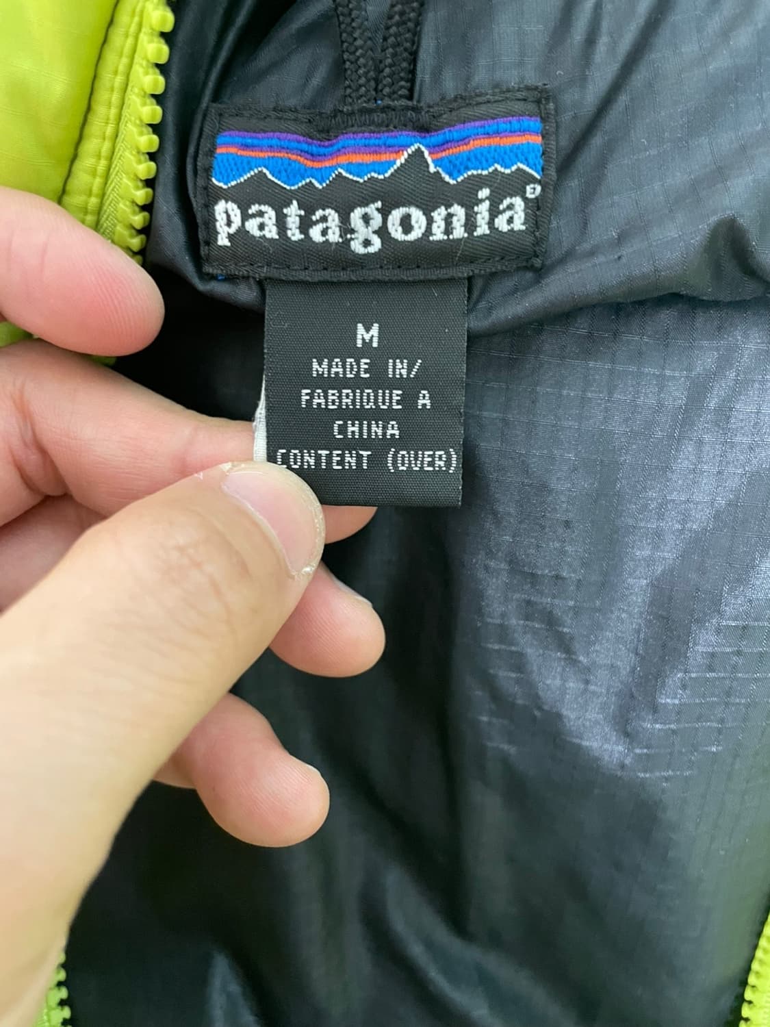 [M] 빈티지 patagonia 파타고니아 2001 다스파카 애시드 그린 상품이미지3