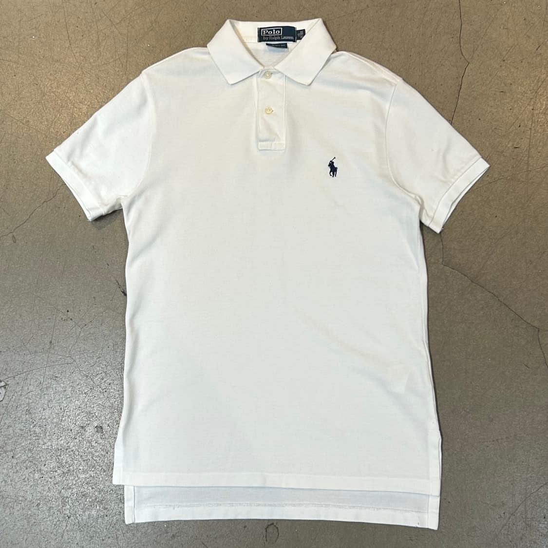 XS 폴로랄프로렌 커스텀핏 화이트 카라 반팔 티셔츠 상품이미지2