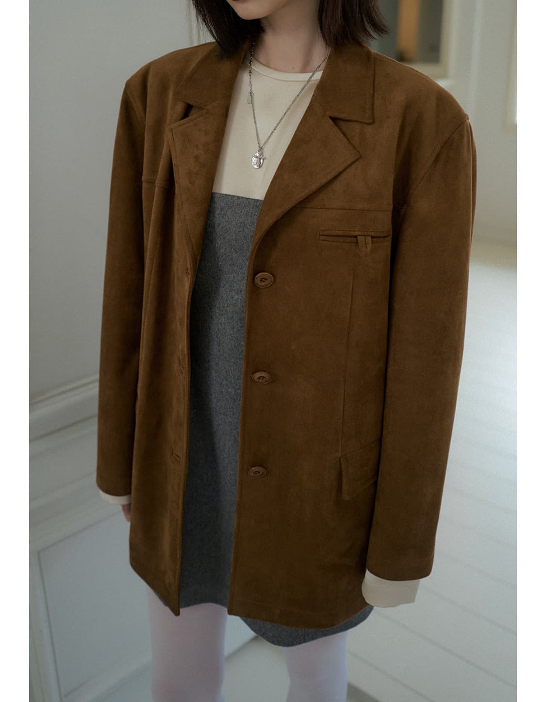 오버듀플레어 CLASSIC SUEDE JACKET_CAMEL 상품이미지1