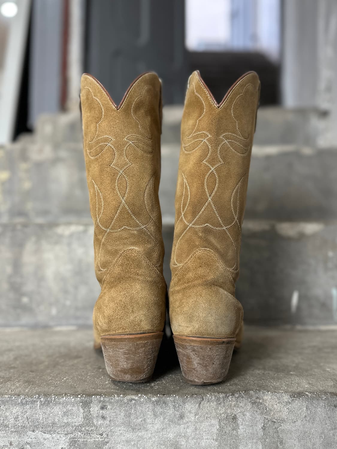 90's USA 아크메 러프아웃 스웨이드 웨스턴 부츠 카우보이 부츠 상품이미지7