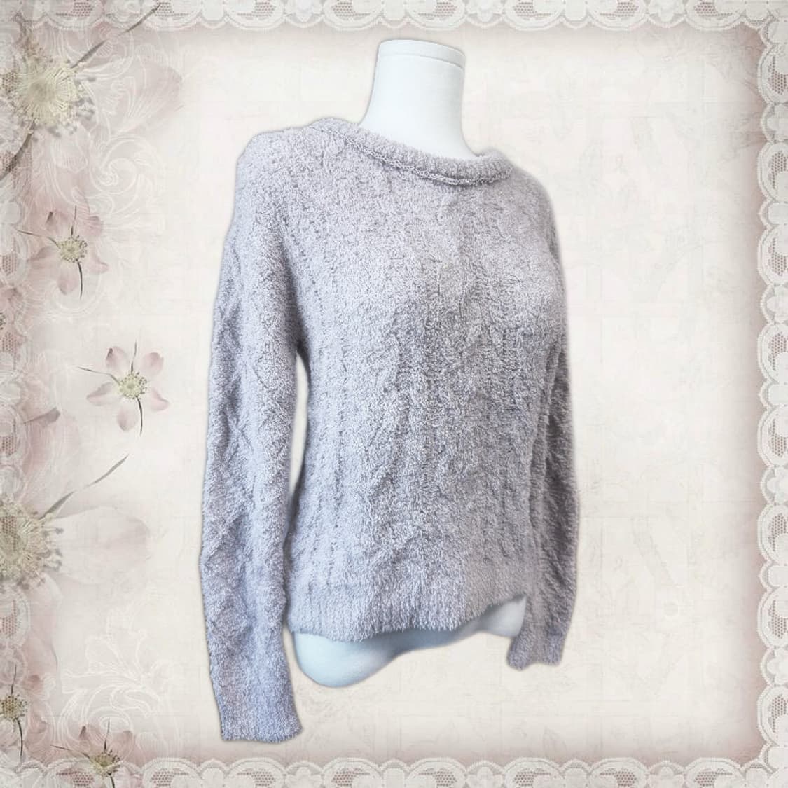 Axes Femme 엑시즈팜 히메갸루 폭닥 젤라또 와플 꽈베기 니트 상품이미지2