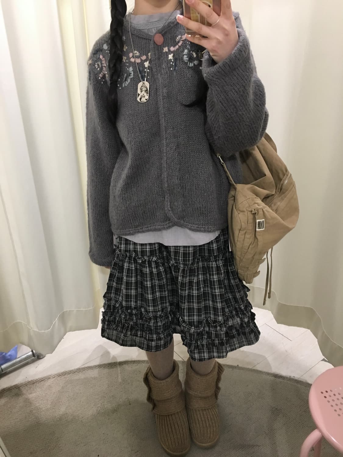 mute sky button blouse 상품이미지6