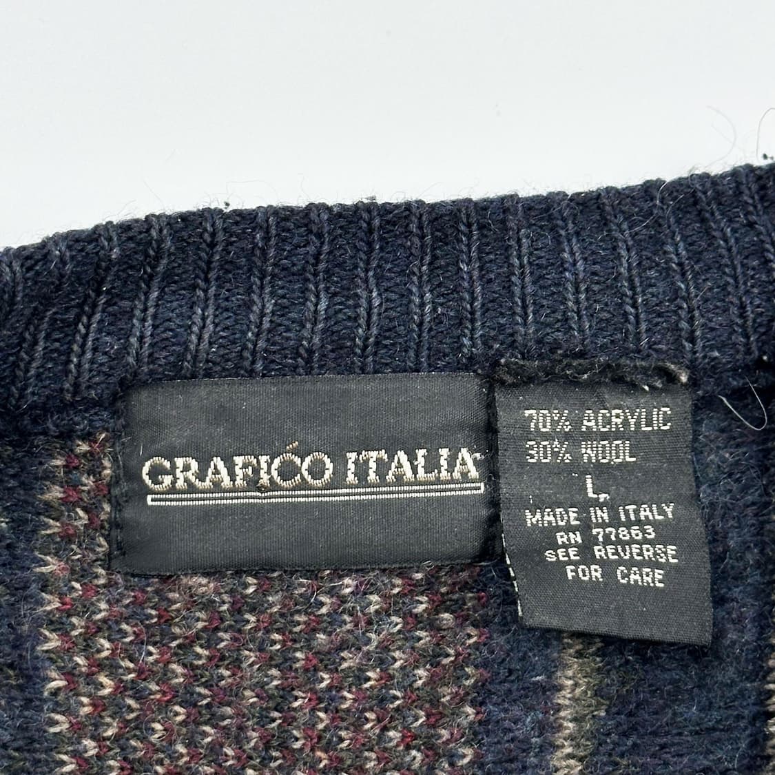 made in Italy 빈티지 루즈핏 니트 L 상품이미지4