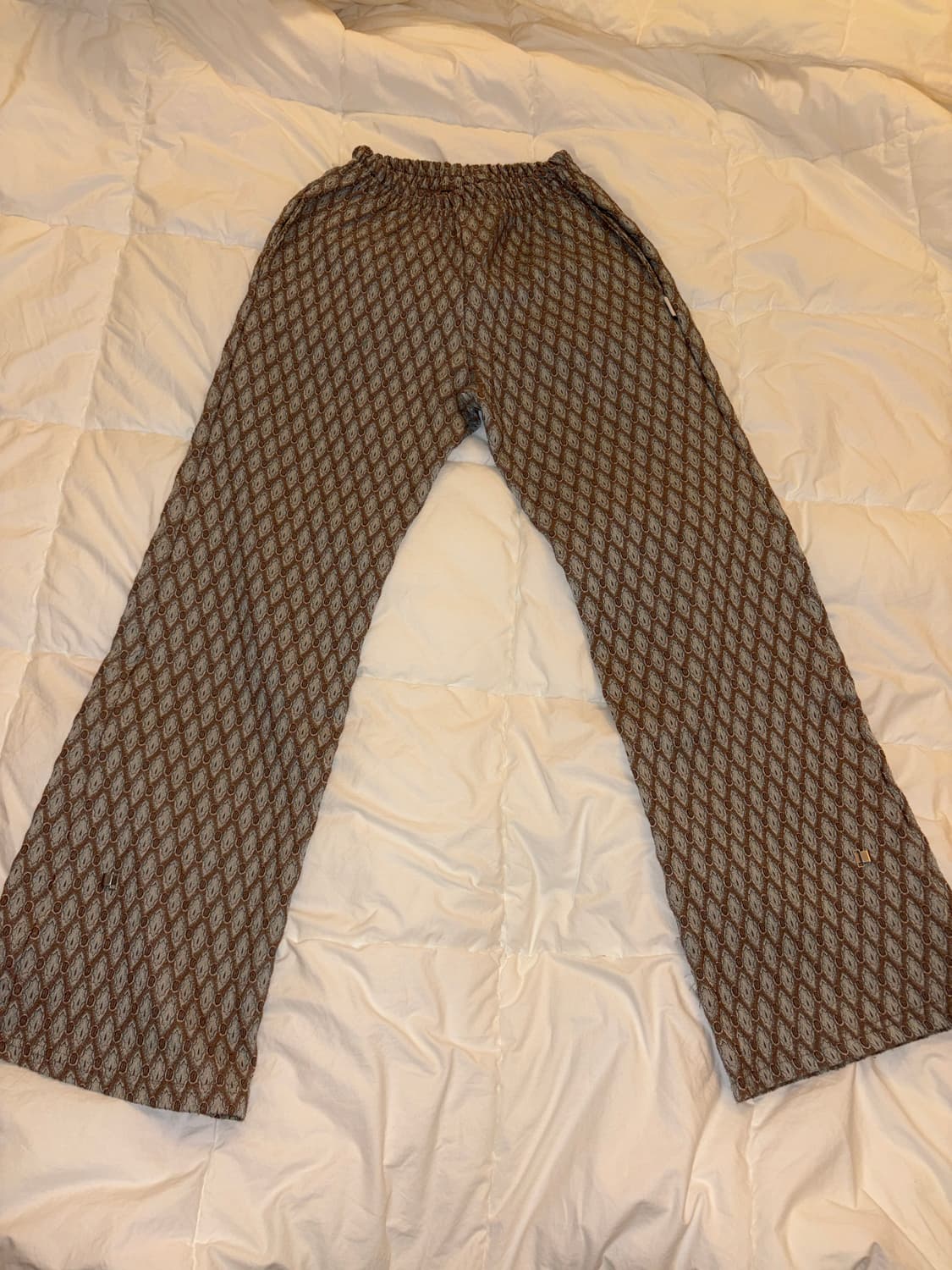 Aeditem 자카드 훅 밴딩 팬츠 (민트) 상품이미지2