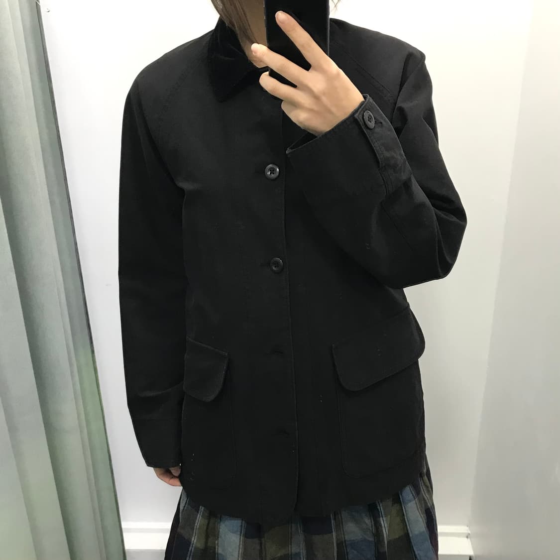 유니클로 블랙 유틸리티 쇼트 블루종 상품이미지2