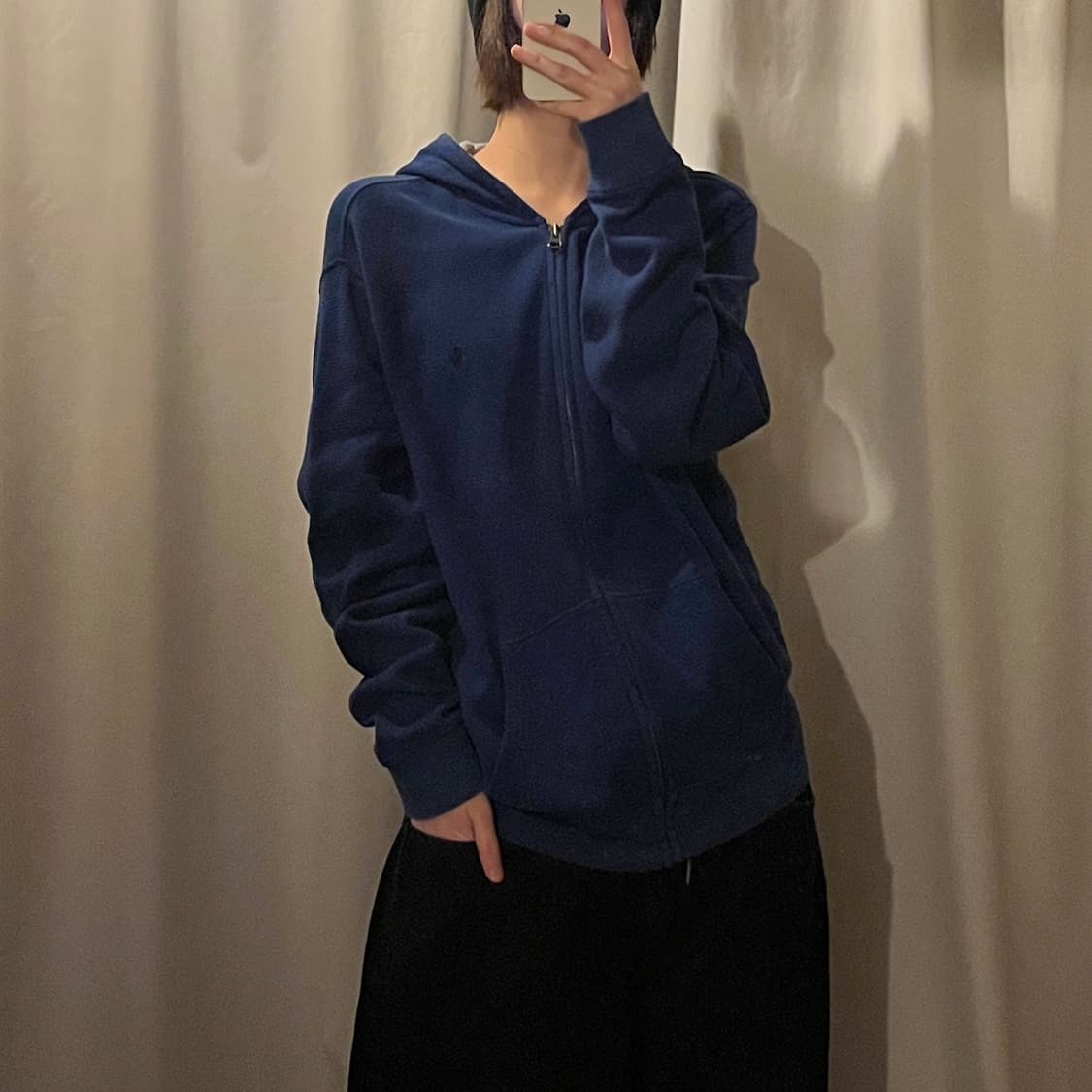 폴로랄프로렌 와플 후드집업 상품이미지1